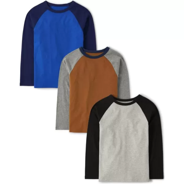 The Children's Place Boys' Long Sleeve Knit Shirts 3-Pack