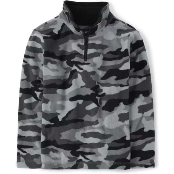 The Children's Place Boys' Warm Fleece Quarter Zip Pullover