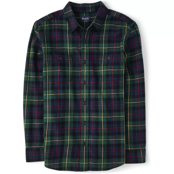 The Children's Place Men's Long Sleeve Button Up Shirt