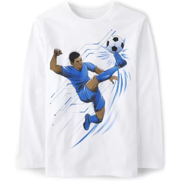 The Children's Place boys Goal! Graphic Long Sleeve T Shirt