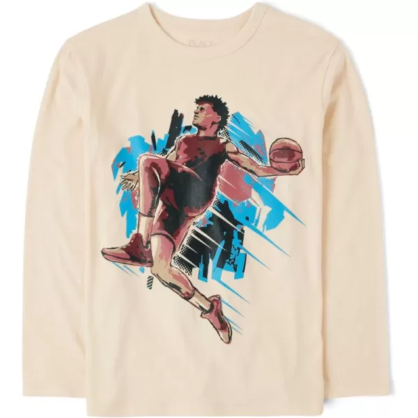 The Children's Place boys Goal! Graphic Long Sleeve T Shirt