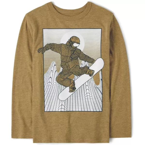 The Children's Place boys Goal! Graphic Long Sleeve T Shirt