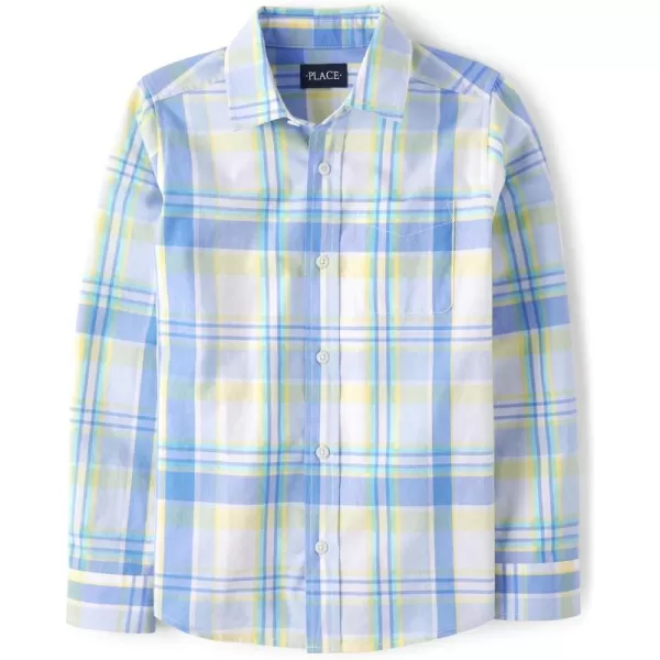 The Children's Place girls Long Sleeve Button Down Shirts