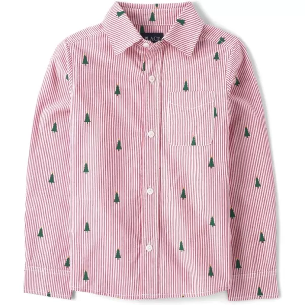 The Children's Place girls Long Sleeve Button Down Shirts