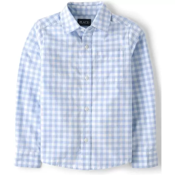 The Children's Place girls Long Sleeve Button Down Shirts