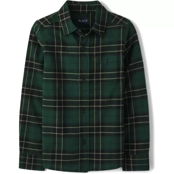 The Children's Place girls Long Sleeve Button Down Shirts