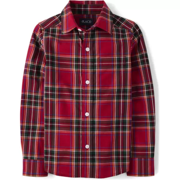 The Children's Place girls Long Sleeve Button Down Shirts