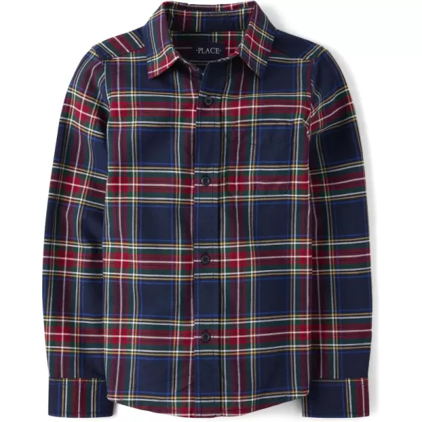 The Children's Place girls Long Sleeve Button Down Shirts