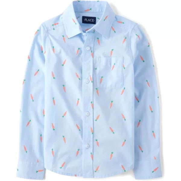 The Children's Place girls Long Sleeve Button Down Shirts