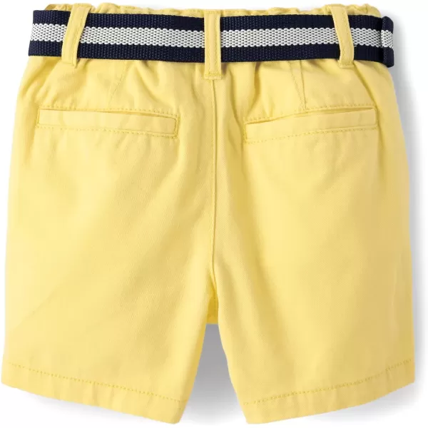 The Children's Place Baby Boys' and Toddler Twill Belted Chino Short