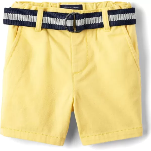 The Children's Place Baby Boys' and Toddler Twill Belted Chino Short