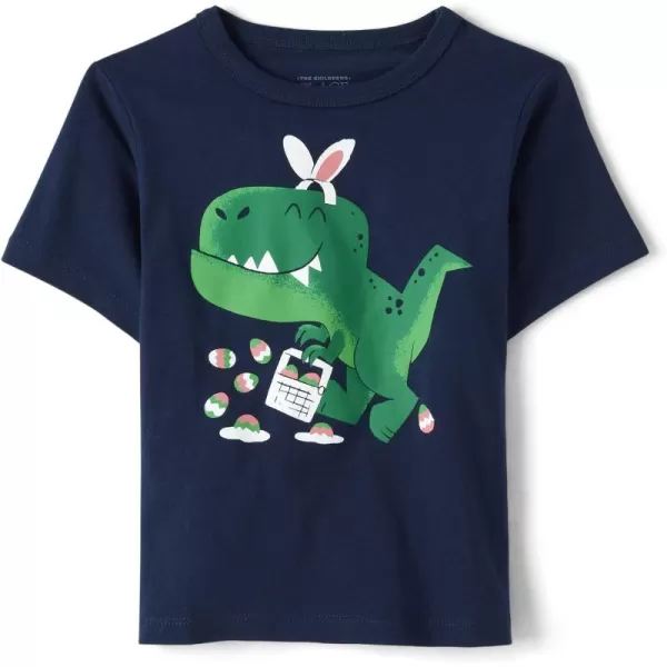 The Children's Place baby boys Dinosaur Short Sleeve Graphic T shirt