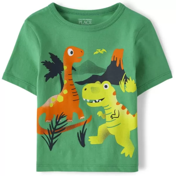 The Children's Place baby boys Dinosaur Short Sleeve Graphic T shirt