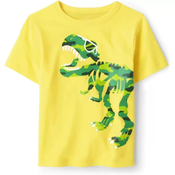 The Children's Place baby boys Dinosaur Short Sleeve Graphic T shirt