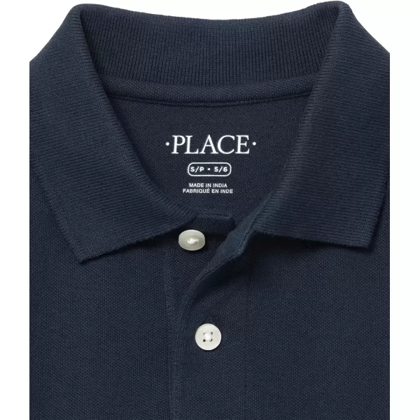 The Children's Place boys Long Sleeve Pique Polo