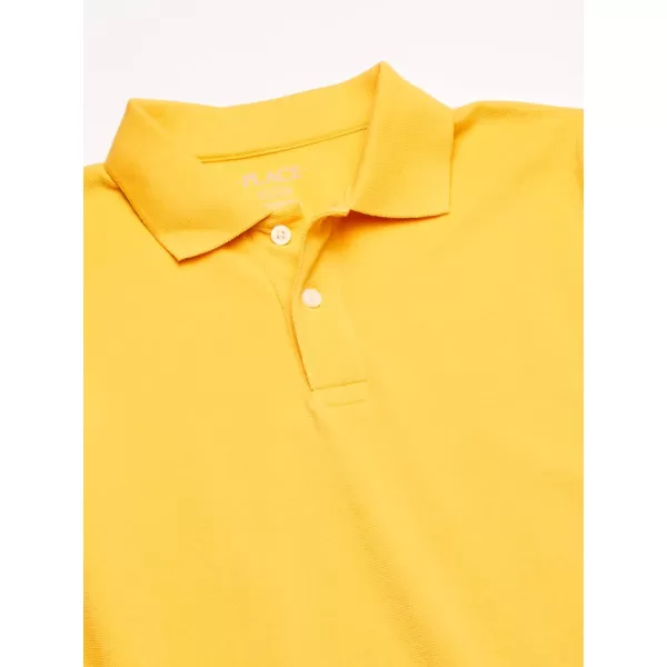 The Children's Place boys Long Sleeve Pique Polo