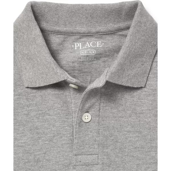 The Children's Place boys Long Sleeve Pique Polo
