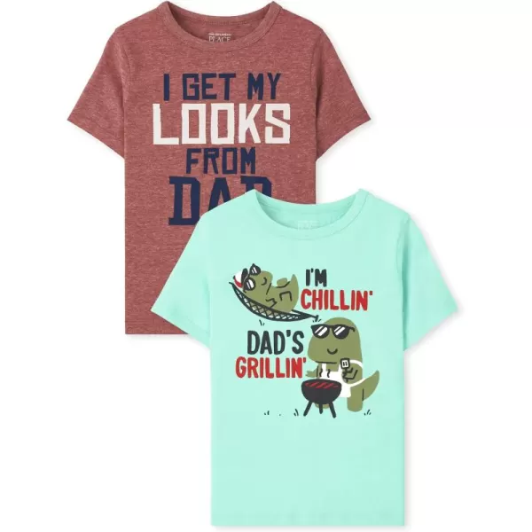 The Children's Place baby boys Short Sleeve Graphic T Shirt 2 Pack