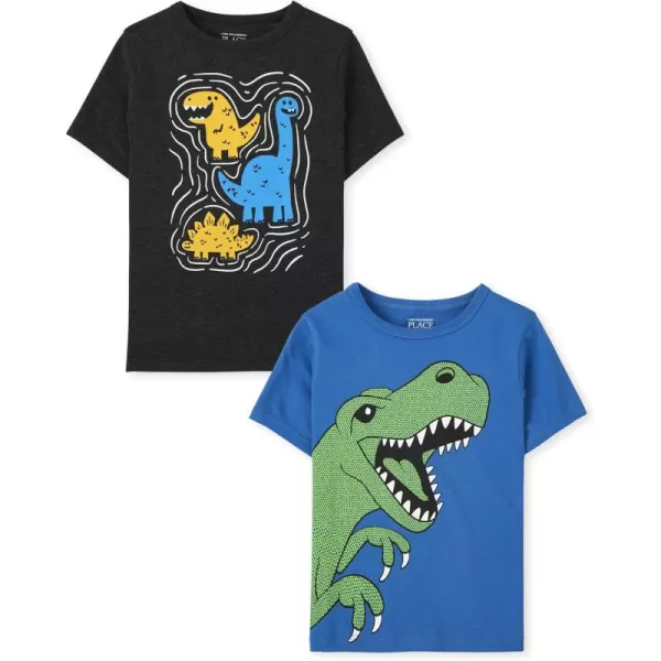 The Children's Place baby boys Short Sleeve Graphic T Shirt 2 Pack