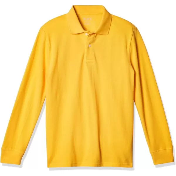 The Children's Place boys Long Sleeve Pique Polo