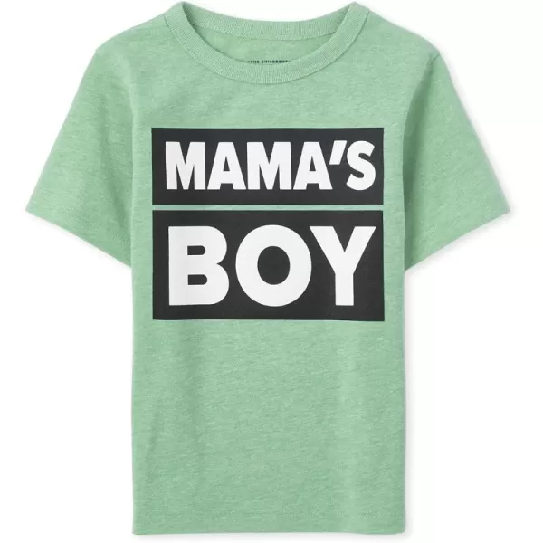 The Children's Place baby boys Mamas Boy Graphic Short Sleeve T shirt