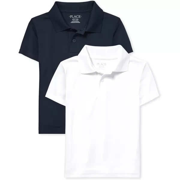 The Children's Place Boys Multipack Short Sleeve Performance Polos
