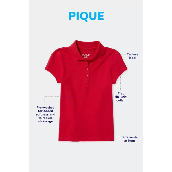 The Children's Place boys Uniform Short Sleeve Pique Polo