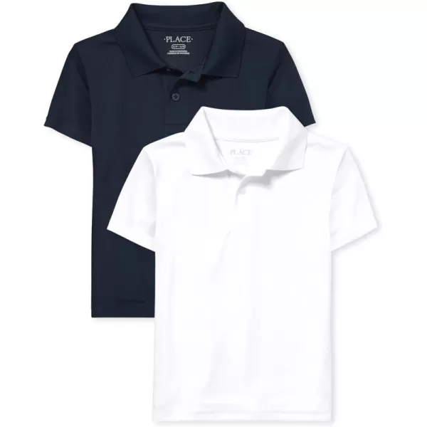 The Children's Place Boys Multipack Short Sleeve Performance Polos