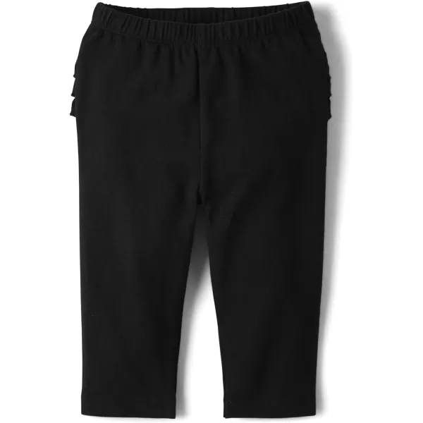 The Children's Place Baby Girls' and Newborn Ruffle Pull-on Pants