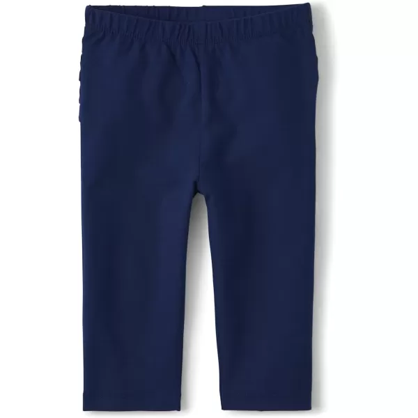 The Children's Place Baby Girls' and Newborn Ruffle Pull-on Pants