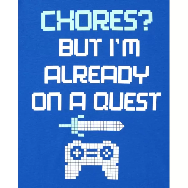 The Children's Place boys Classic Gamer And Game Boss Tee 2 Pack