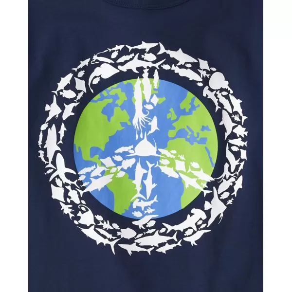The Children's Place boys Positive Vibes Graphic Short Sleeve Tee