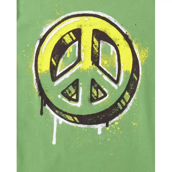 The Children's Place boys Positive Vibes Graphic Short Sleeve Tee