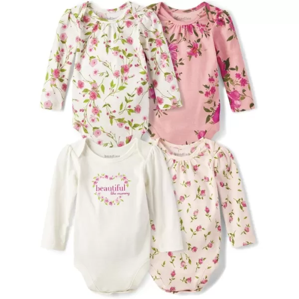 The Children's Place Baby Girl's and Newborn Long Sleeve Bodysuits