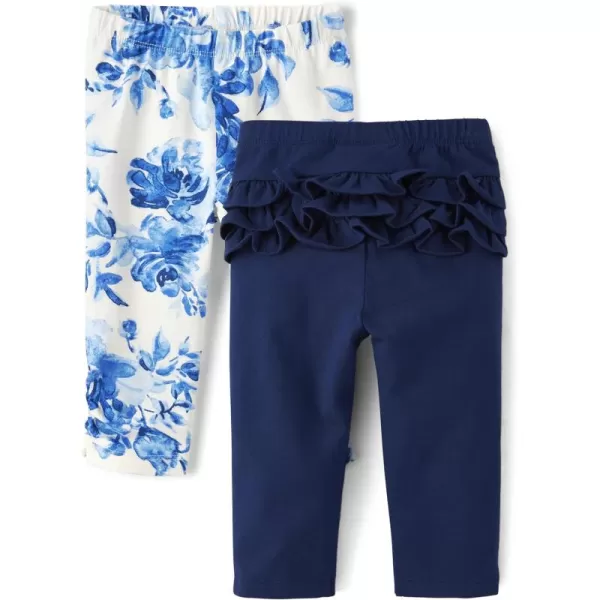 The Children's Place Baby Girls' and Newborn Ruffle Pull-on Pants