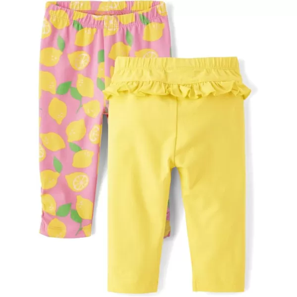 The Children's Place Baby Girls' and Newborn Ruffle Pull-on Pants
