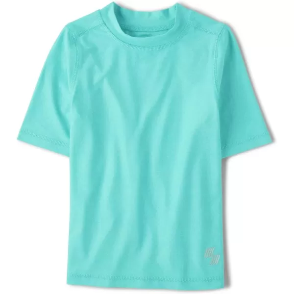 The Children's Place Boys' Short Sleeve Rash Guard