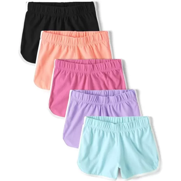 The Children's Place Girls' Dophin Shorts 4 Pack