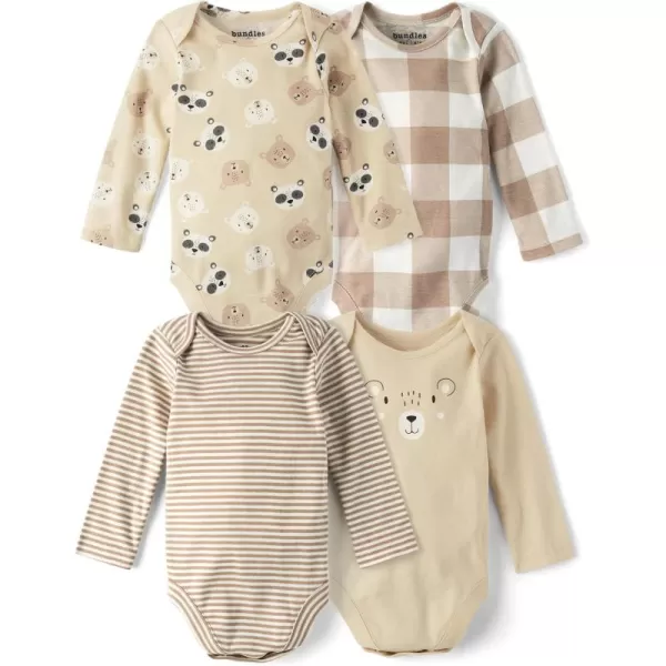 The Children's Place baby-boys And Newborn Long Sleeve Bodysuits 4-pack
