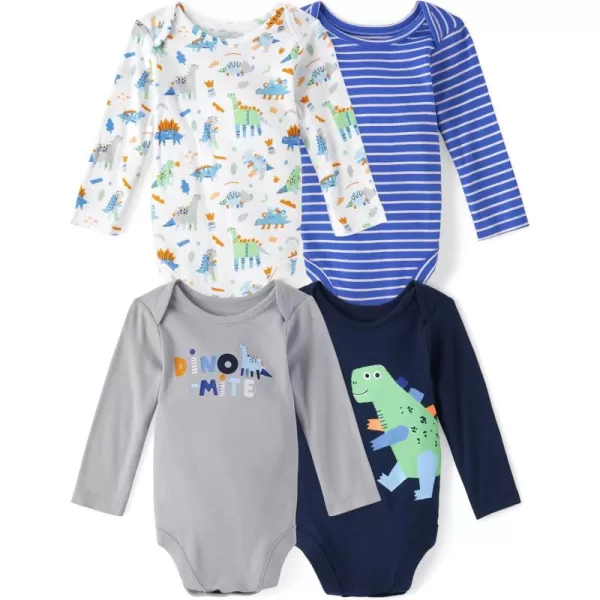 The Children's Place baby-boys And Newborn Long Sleeve Bodysuits 4-pack