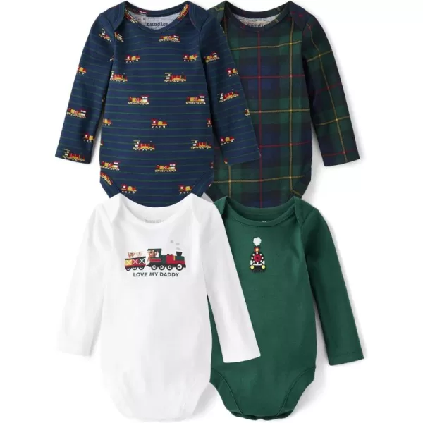 The Children's Place baby-boys And Newborn Long Sleeve Bodysuits 4-pack