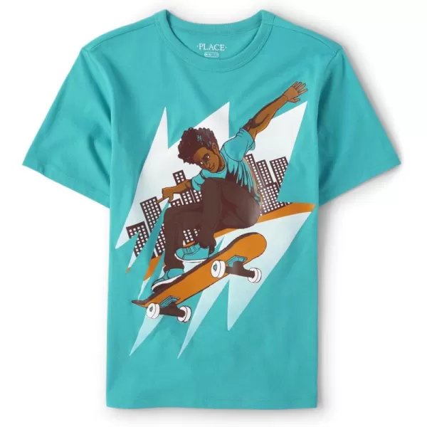 The Children's Place boys Dancer Graphic Short Sleeve Tee