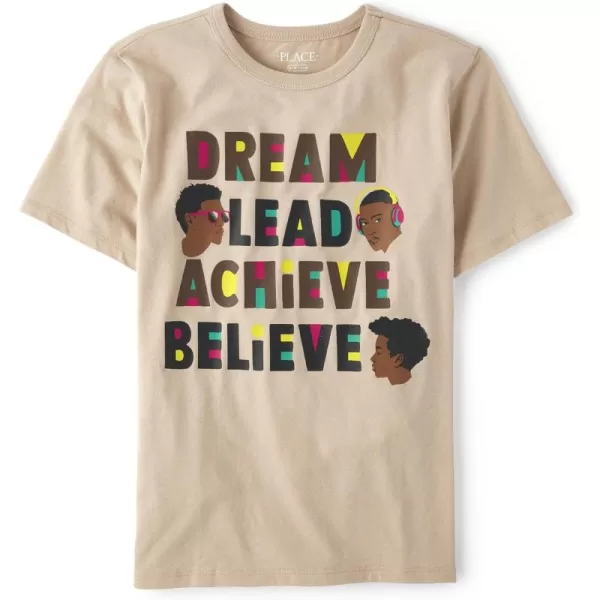 The Children's Place boys Positive Vibes Graphic Short Sleeve Tee