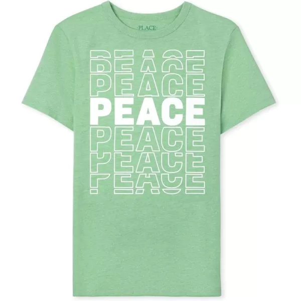 The Children's Place boys Positive Vibes Graphic Short Sleeve Tee