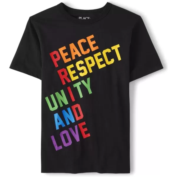 The Children's Place boys Positive Vibes Graphic Short Sleeve Tee