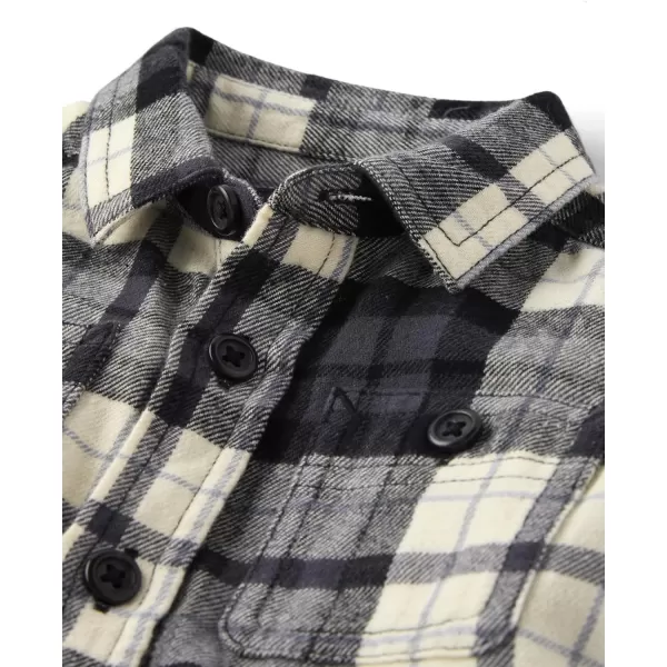 The Children's Place Baby Boys' and Toddler Long Sleeve Plaid Flannel Button Up Shirt