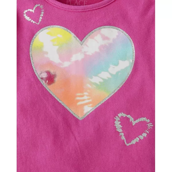 The Children's Place Baby Girl's and Toddler Short Sleeve Top and Skort 2 Piece Outfit Set