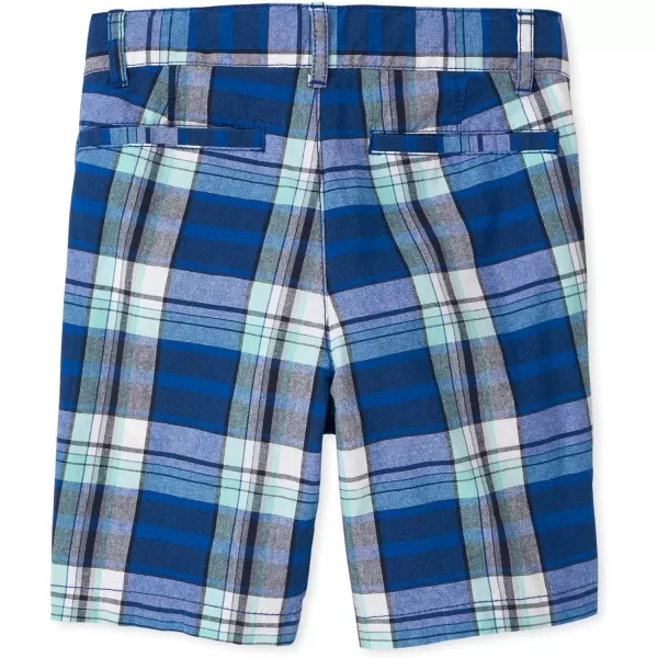 The Children's Place Big Boys' Plaid Chino Shorts