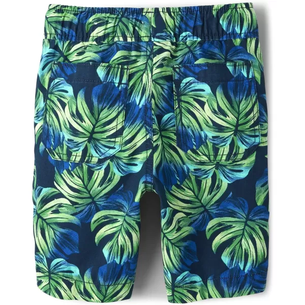 The Children's Place Boys' Printed Cotton Pull on Jogger Shorts