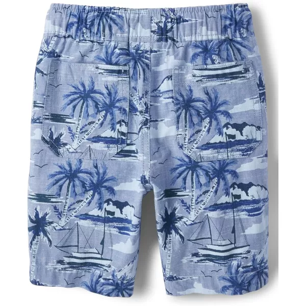 The Children's Place Boys' Printed Cotton Pull on Jogger Shorts